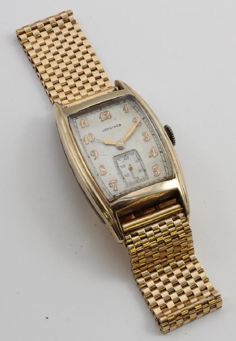 GENTS LONGINES WRIST WATCH. 14K YELLOW GOLD BAND. 10K (1 of 6)