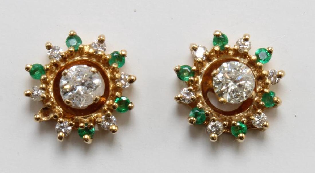EARRINGS. DIAMOND STUDS WITH HALO JACKET OF DIAMONDS (1 of 5)