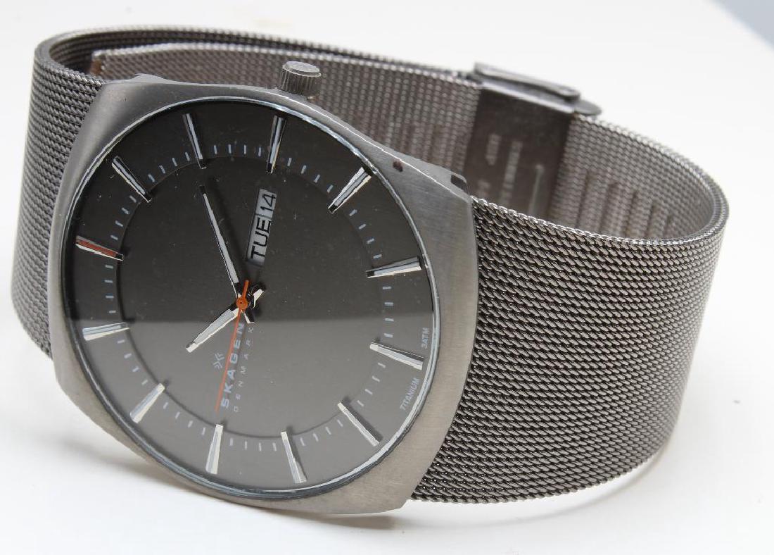 WRIST WATCH. SKAGEN DENMARK. SLIM JAPAN QUARTZ MOVT. (1 of 7)