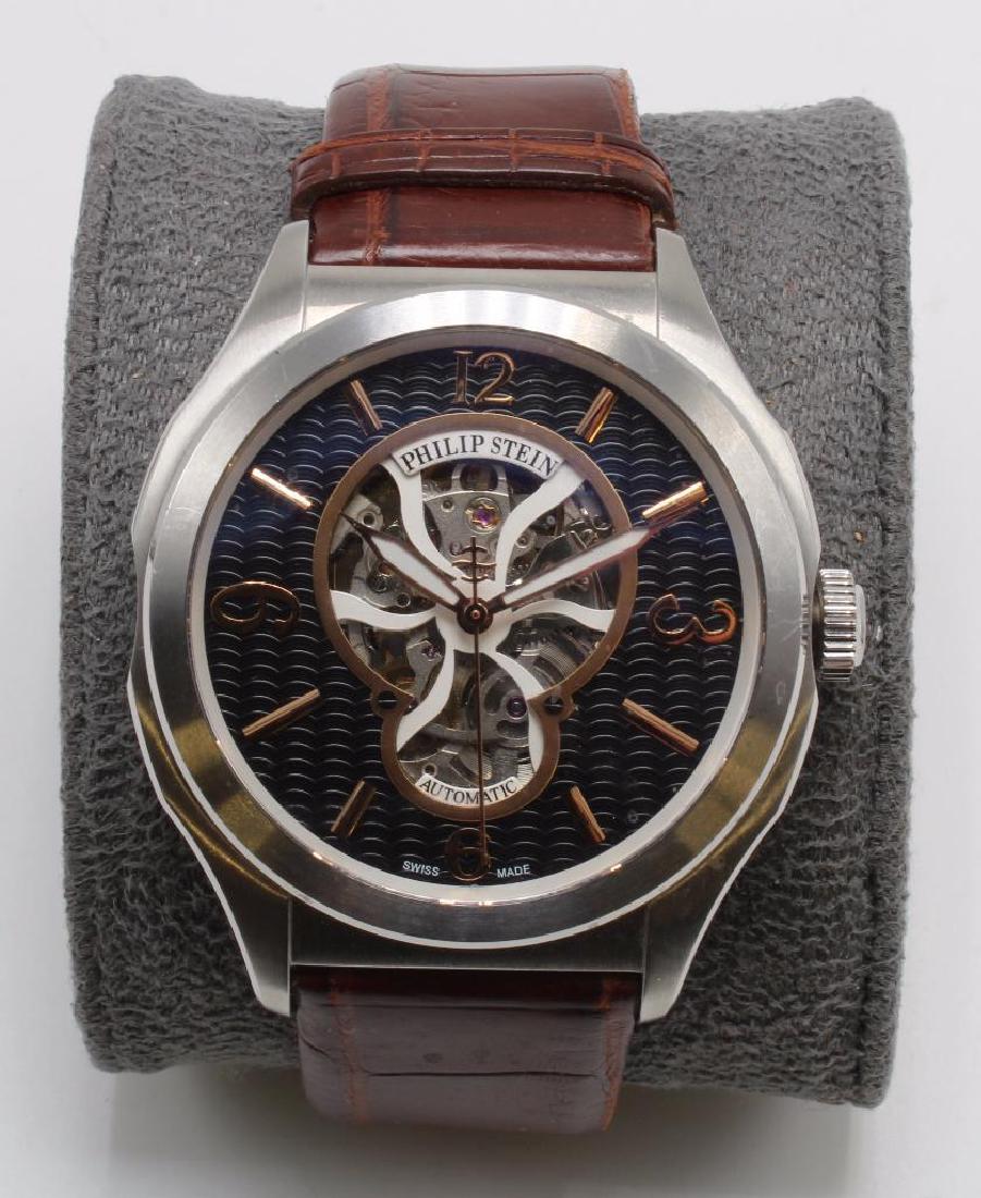PHILIP STEIN PRESTIGE AUTOMATIC WRIST WATCH WITH (1 of 8)