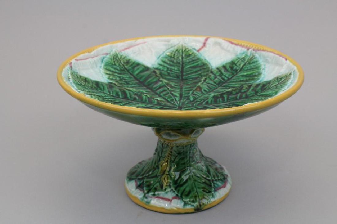 Stoke on Trent Majolica Tazza - 19th C. (1 of 3)