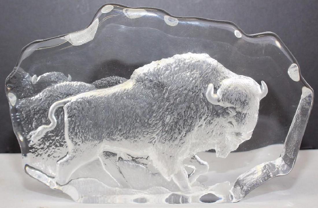 Mats Jonasson Buffalo Crystal Sculpture (1 of 5)