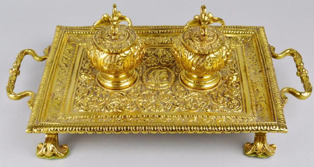 Brass Double Inkwell (1 of 5)