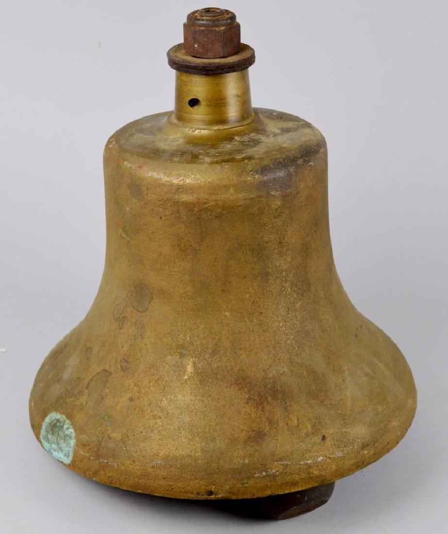 Steam Locomotive Bell: Unmarked, graham white double acting clapper. 18"h x 12"round