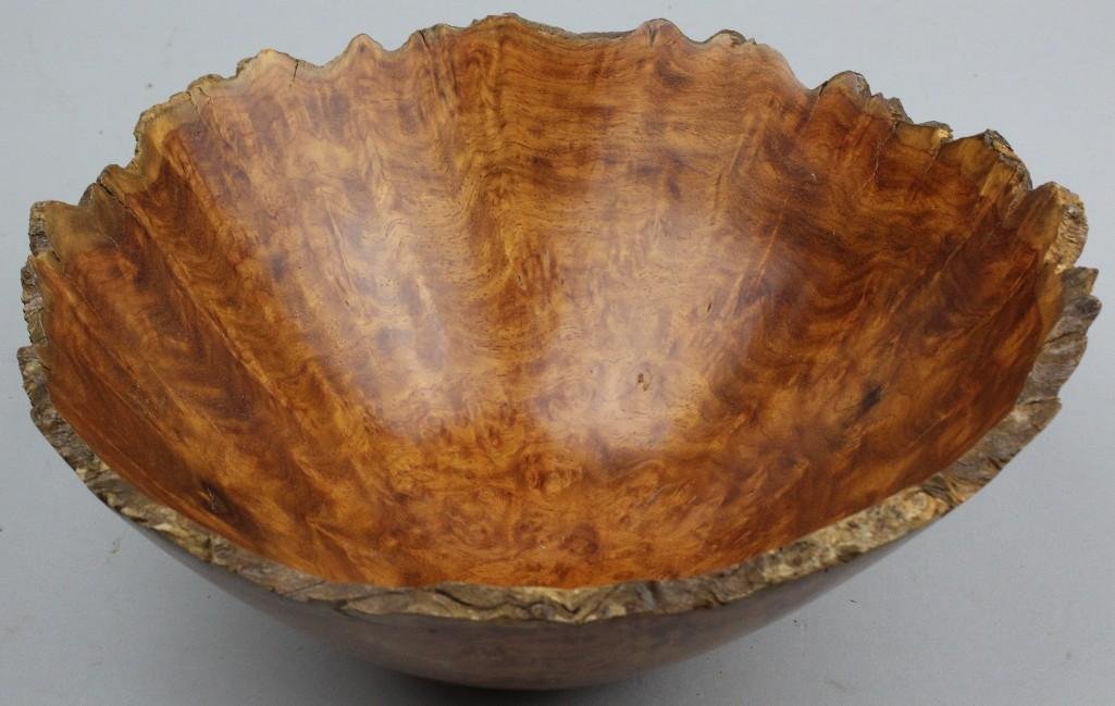 Neil Devore Amboyna Burl Wood Bowl (1 of 5)