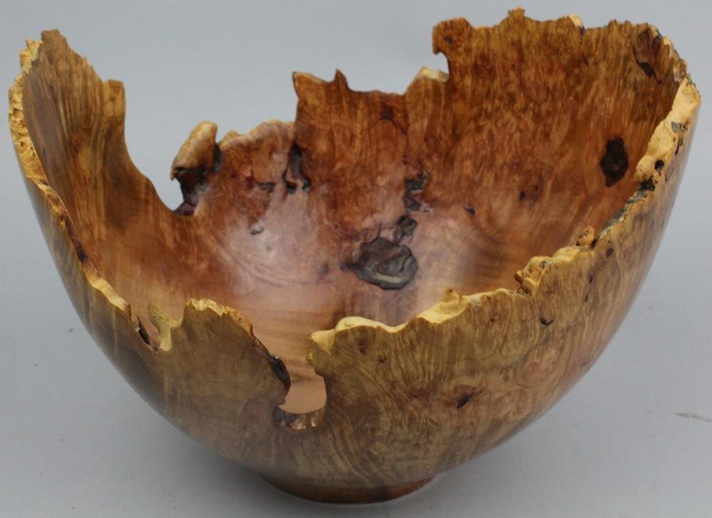 Richard Cruise Maple Burl Wood Bowl (1 of 6)