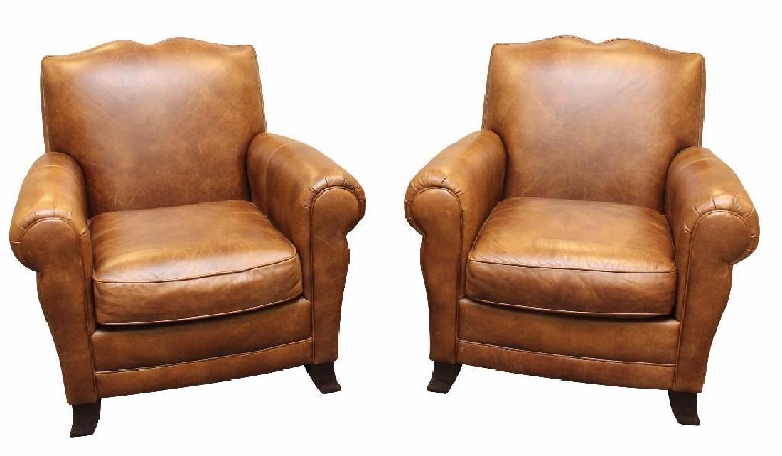 Bernhardt Brown Leather Chairs (1 of 7)