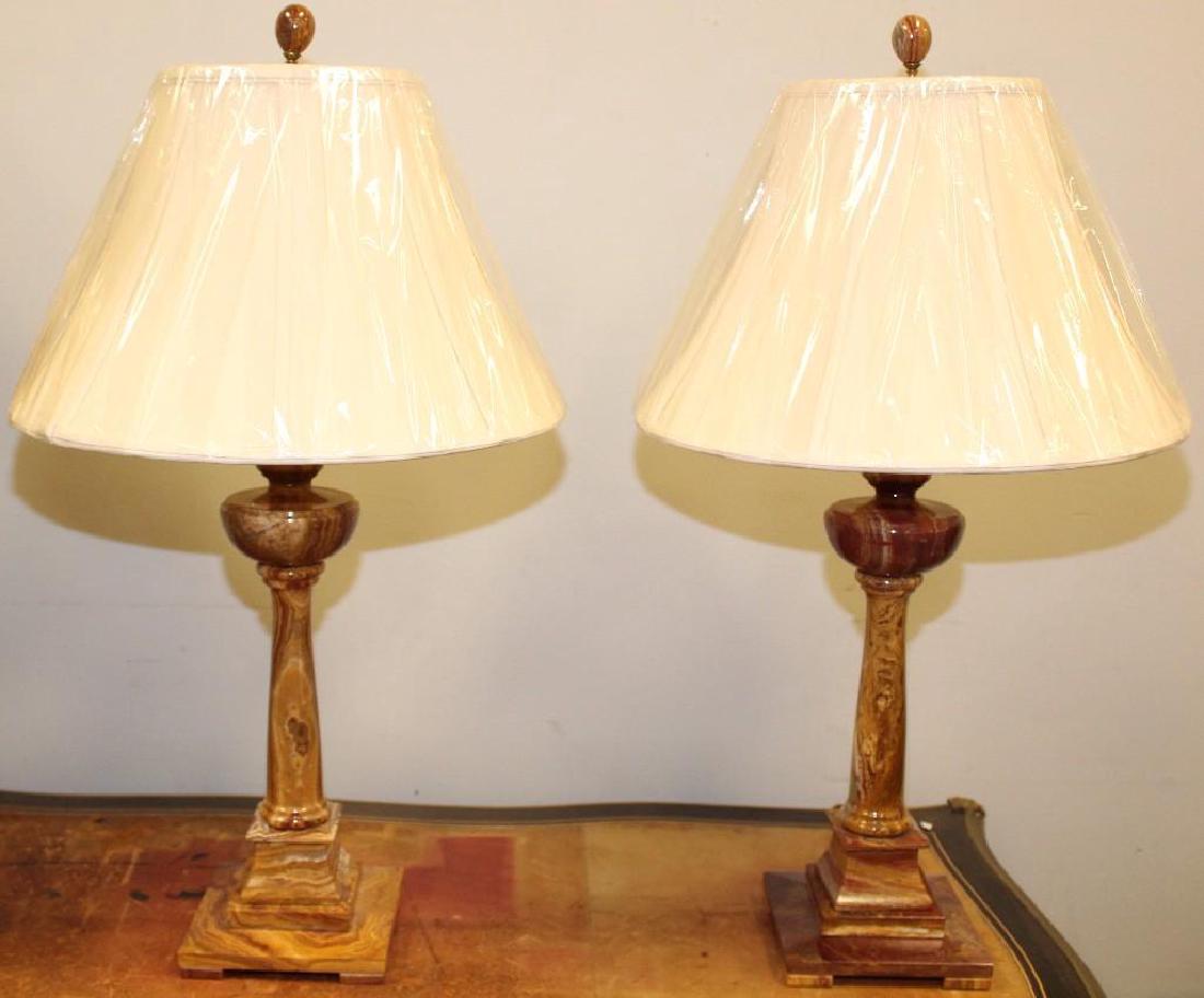 Swirl Marble Table Lamps (1 of 7)