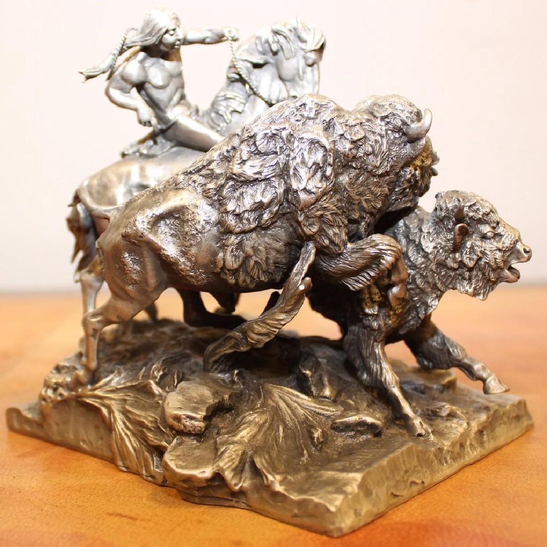 Limited Edition "Buffalo Hunt" Fine Pewter (1 of 7)