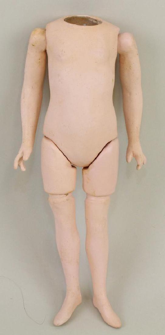 BODY PARTS - 10" PAPIER MACHE BODY (THAT MAY HAVE COME: Beautiful, clean body with elongated lower legs, slightly high heel foot.