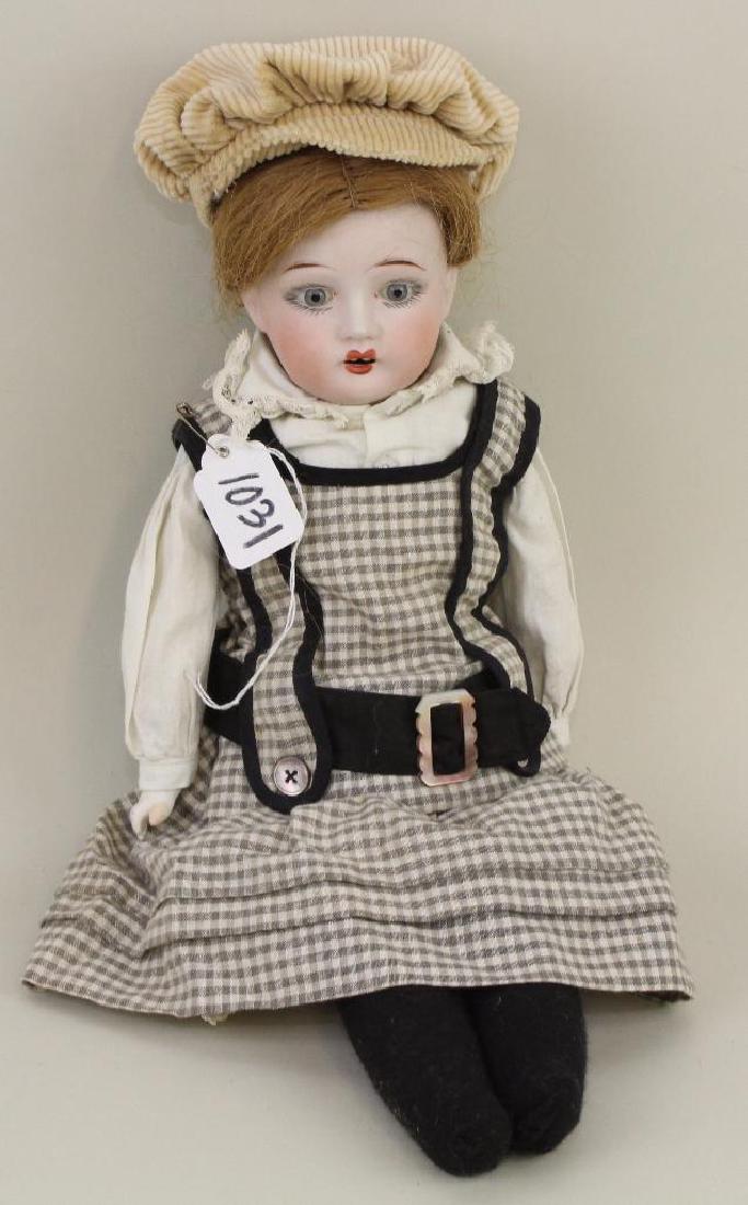 ANTIQUE BISQUE HEAD DOLL - 16 1/2" FULPER 55 8 1/2 (1 of 2)