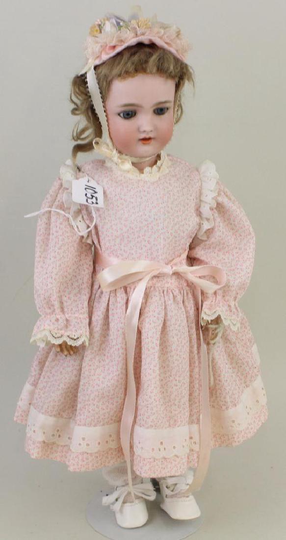 ANTIQUE BISQUE HEAD DOLL - 18" HEINRICH HANDWERCK (1 of 2)