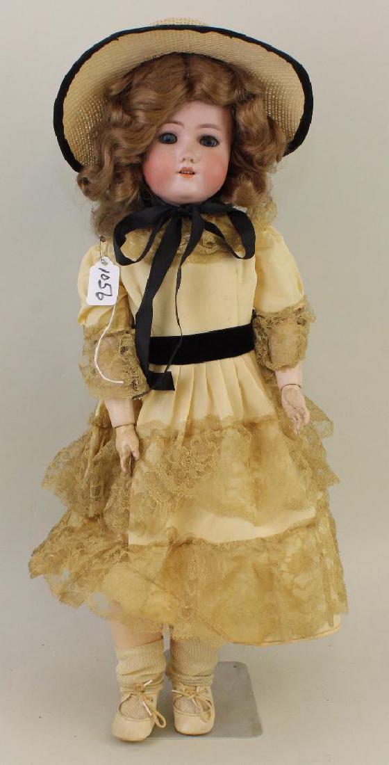 ANTIQUE BISQUE HEAD DOLL - 24" C M BERGMANN SIMON & (1 of 2)