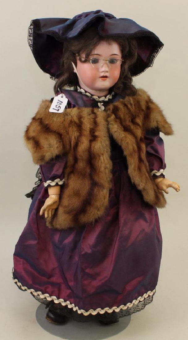 ANTIQUE BISQUE HEAD DOLL - 23" GERMANY HEINRICH (1 of 2)