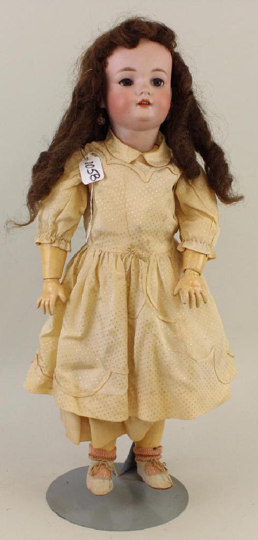ANTIQUE BISQUE HEAD DOLL - 24" S & H C.M.B. 0. (1 of 3)