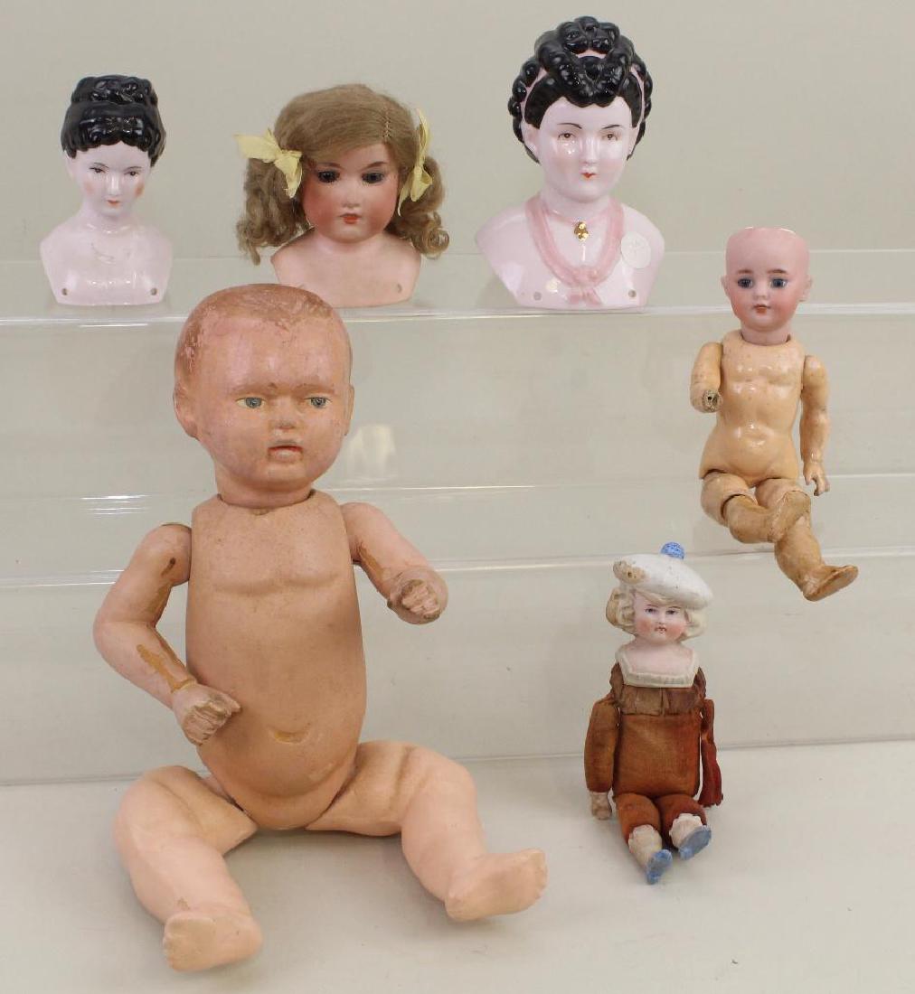 BODY PARTS - SCHOENHUT TYPE DOLL, HEADS, 1279 DOLL. (1 of 9)