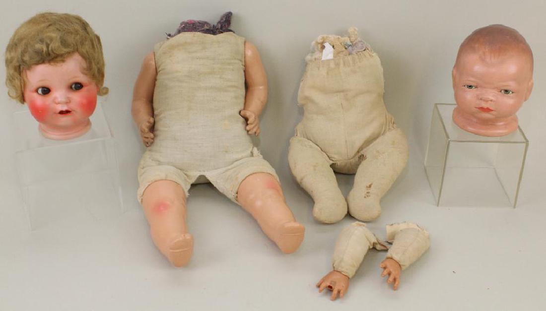 BODY PARTS - PAIR OF ANTIQUE BABY DOLLS. (1 of 4)