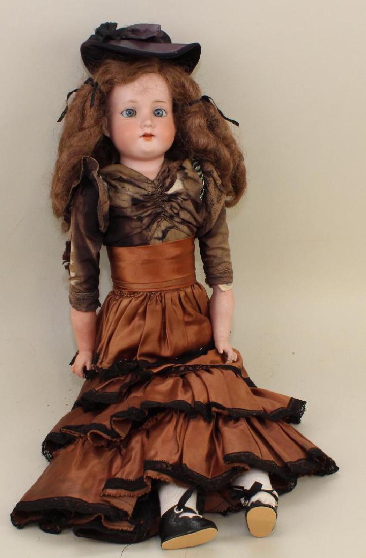 ANTIQUE BISQUE HEAD DOLL - 23 1/2" ARMAND MARSEILLE 370 (1 of 3)