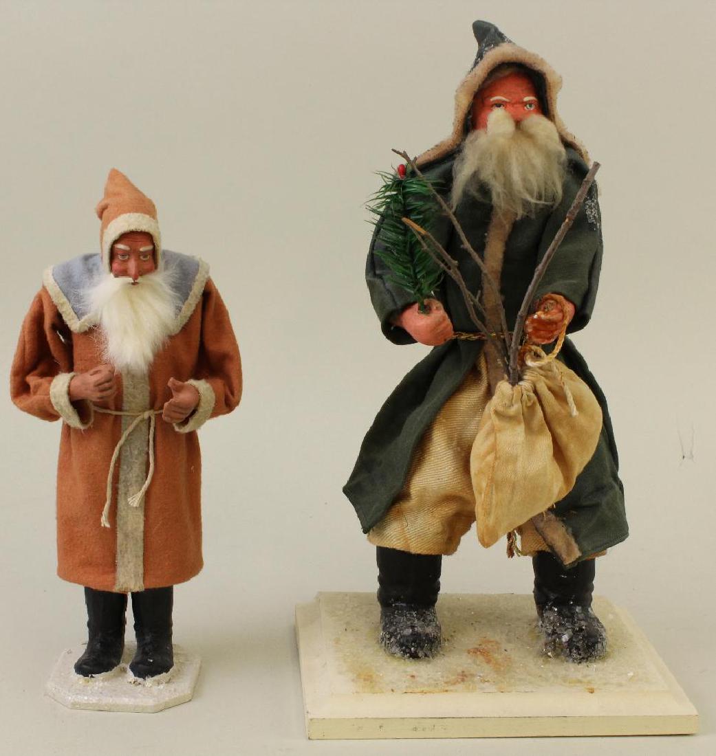 PAIR OF ARTIST SANTAS; (1) IS A CANDY CONTAINER. (1 of 3)