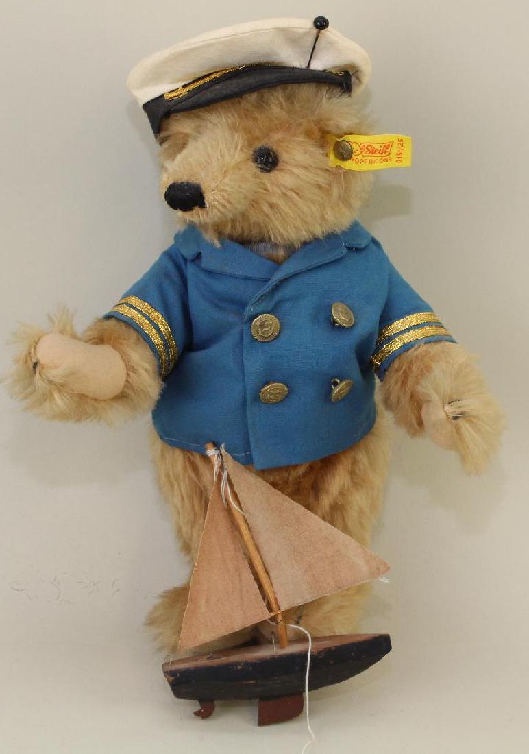 10" TAGGED STEIFF  MOHAIR "TEDDY BEAR". (1 of 2)