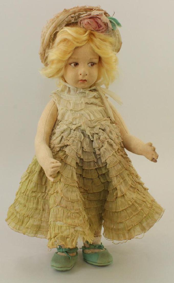 17"  1930's ALL ORIGINAL TAGGED LENCI DOLL. (1 of 6)