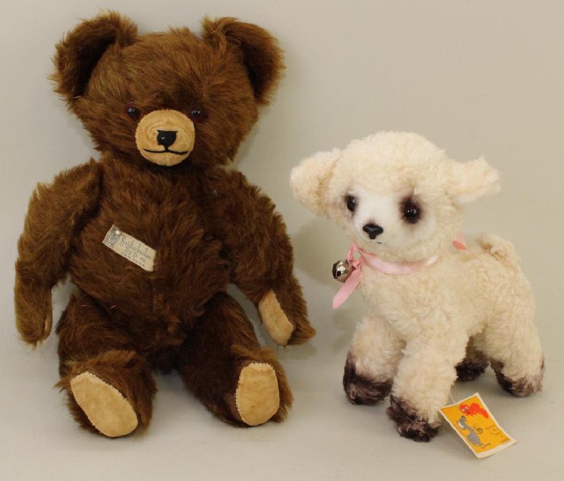 PAIR OF TAGGED VINTAGE ANIMALS: 1950's KNICKERBOCKER (1 of 3)