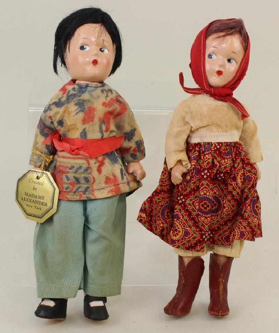 PAIR OF 9" ALL ORIGINAL 1930's TAGGED MADAME ALEXANDER (1 of 5)