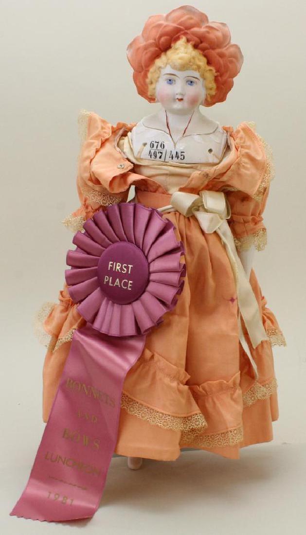 17 1/2"  4 103 ANTIQUE BISQUE SHOULDER HEAD DOLL WITH (1 of 4)