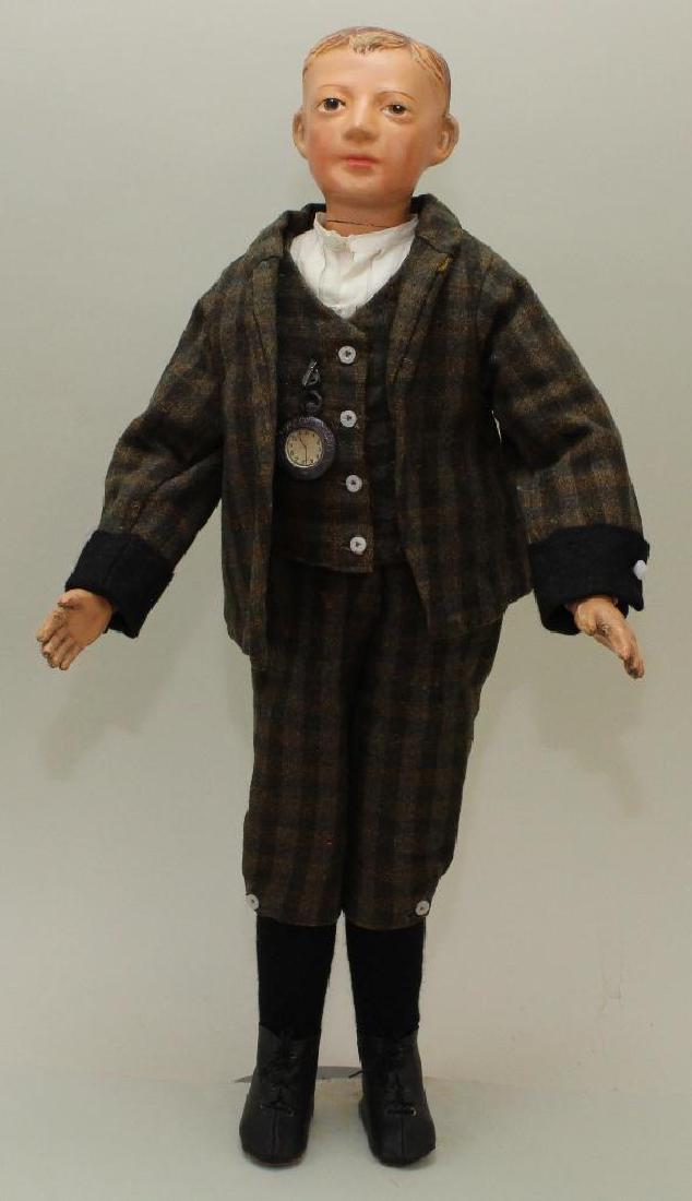 19 1/2" SCHOENHUT "MANIKIN" CARVED HEAD DOLL. (1 of 6)