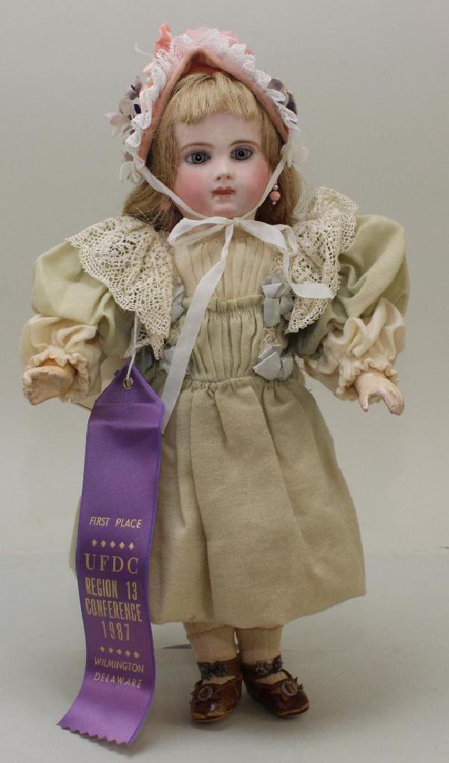 14"  SCH (IN SHIELD SYMBOL)  ANTIQUE BISQUE HEAD DOLL (1 of 7)