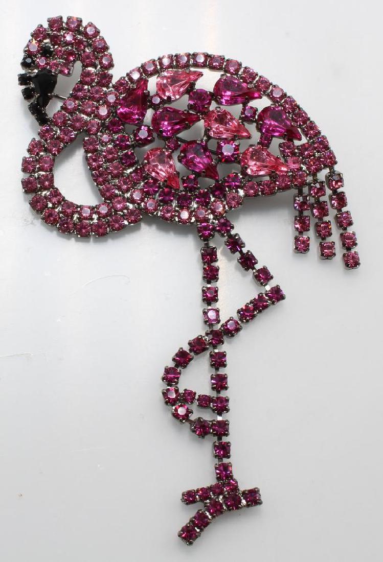 Brooch Pin. Butler & Wilson. Swarovski Crystal.: 4 1/2"h X 2 1/2w".