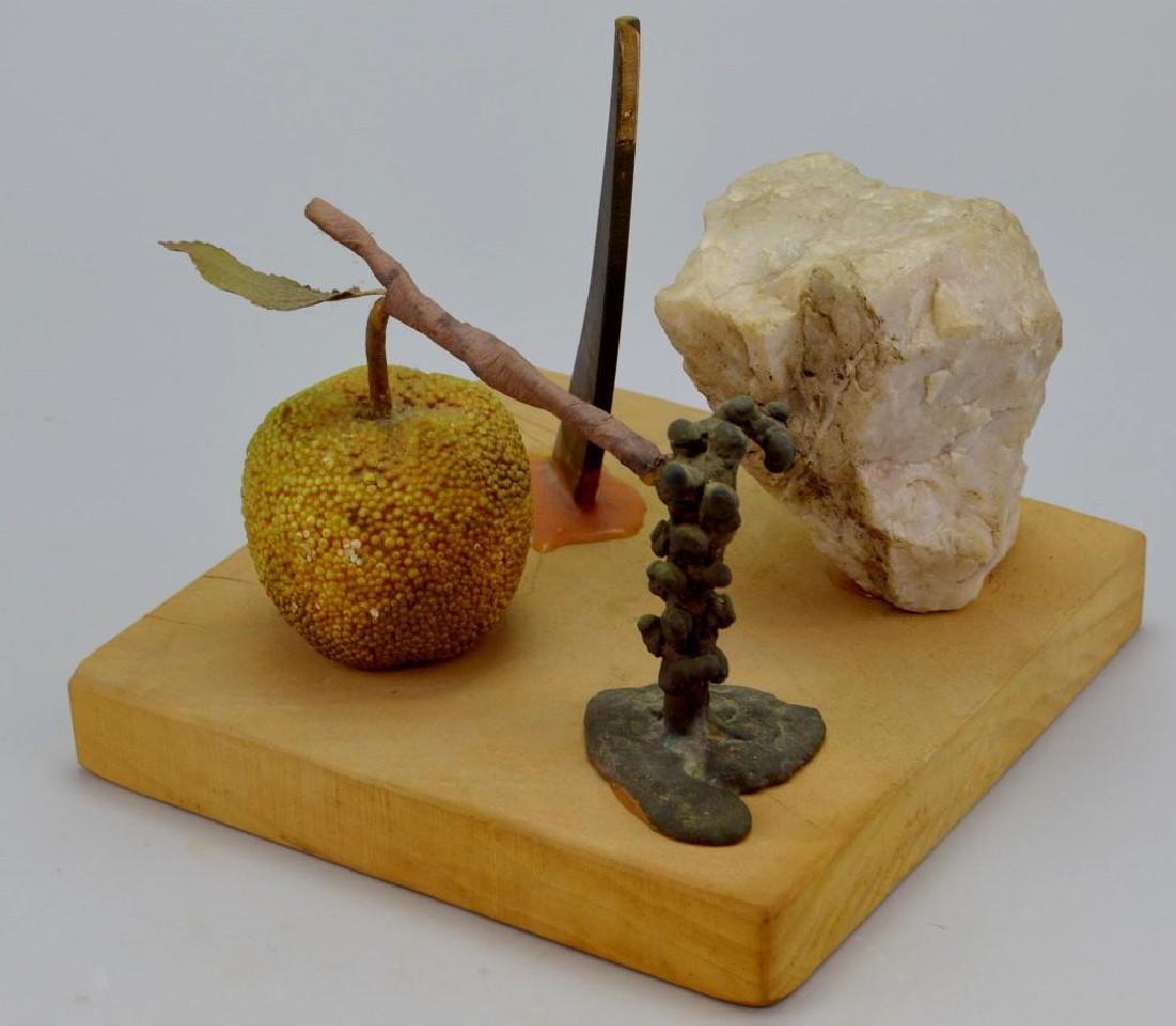 Val Bertoia Sculpture "Fruitful Spiral": Signed, titled, and numbered on base "Fruitful Spiral B1086" 7.5"h x 7.5"w x 7.5"d