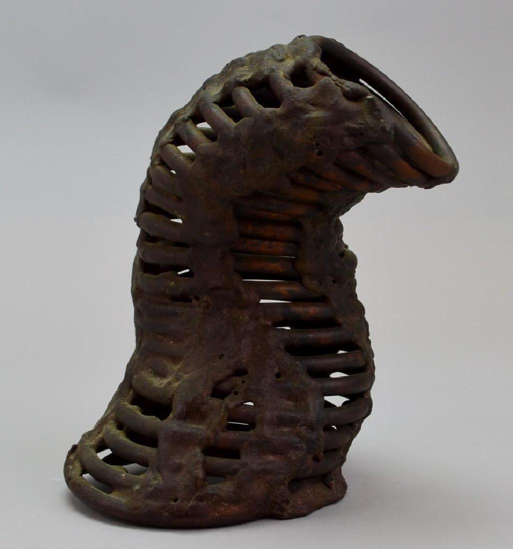 Val Bertoia Sculpture "Spiral": Numbered on base "B1006". 7"h x 4.5"w x 4.5"d