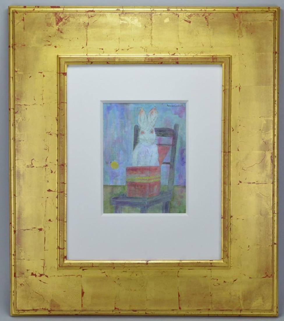 Tobias Musicant (NJ 1921 - 2004): oil on canvas, with custom frame, SUR, "Musicant" 31.5"h x 27"w