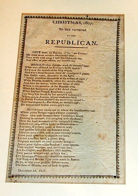 Newspaper Carrier's Address-1807.
