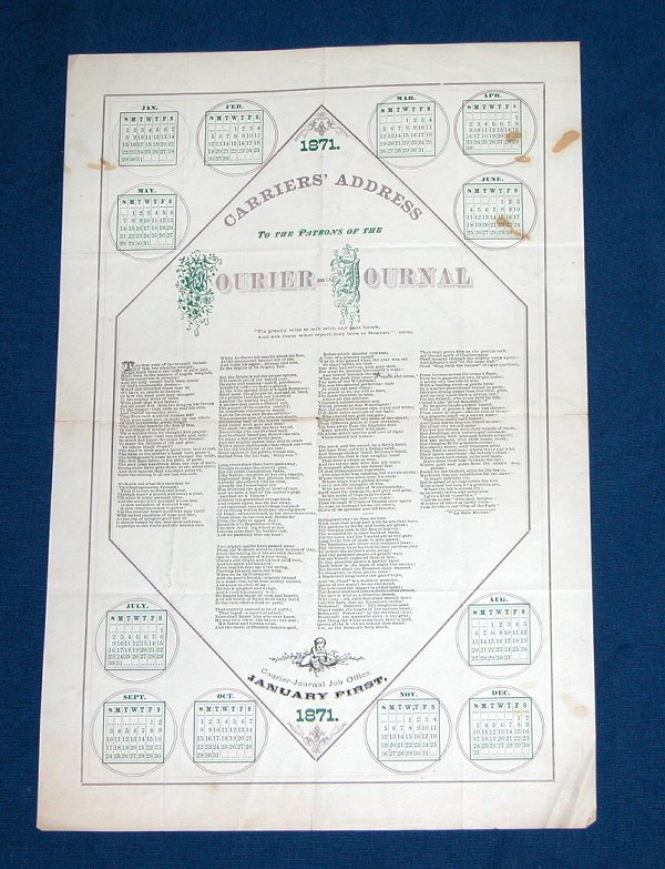 Newspaper Carrier's Address-1871.