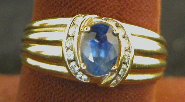 Sapphire and Diamond Ring.