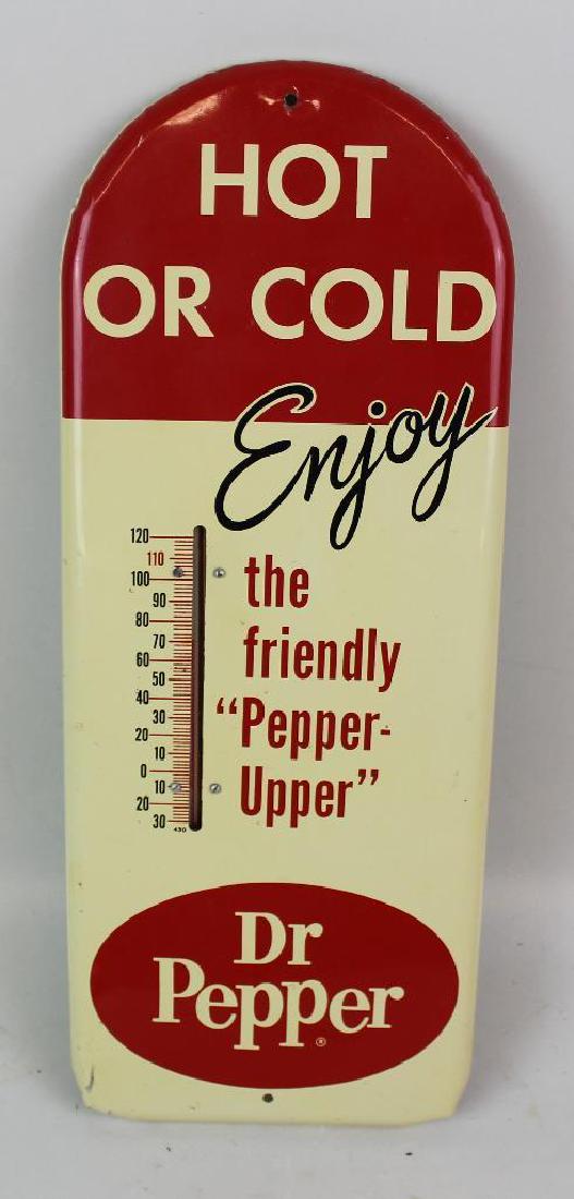 Metal Dr. Pepper Advertising Thermometer (1 of 2)