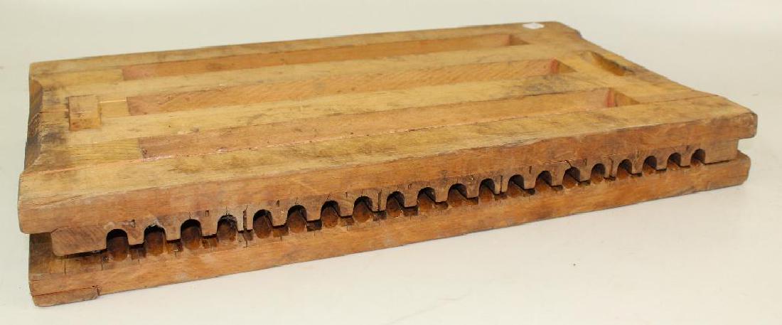 Large Wood Cigar Mold: Cigar mold measures 22"w x 13"d.