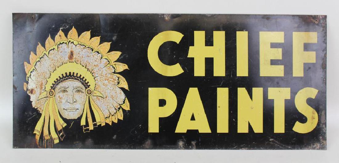 Metal Chief Paint Advertising Sign (1 of 2)