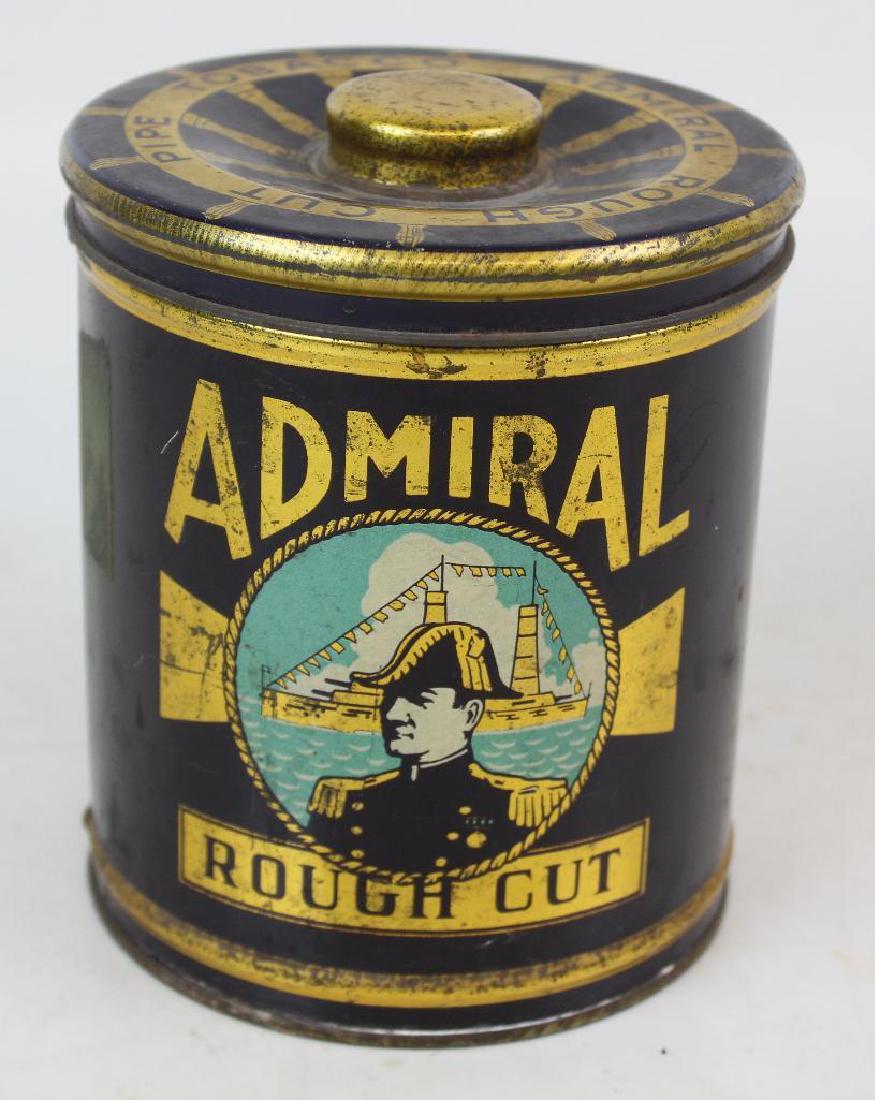 Admiral Rough Cut Tobacco Tin