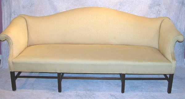 Chippendale Camel Back Sofa.