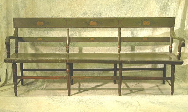Paint Decorated Settee.