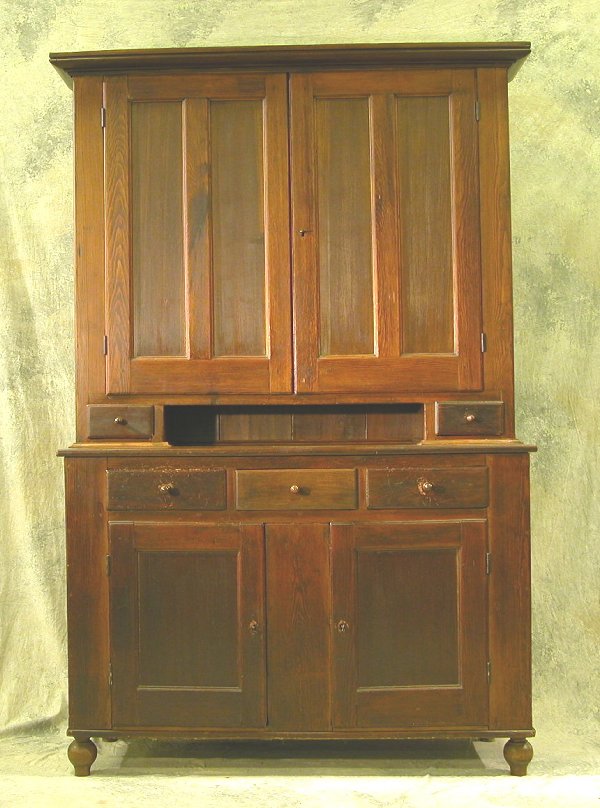 Pine Step Back Blind Door Dutch Cupboard