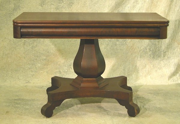 Federal Mahogany Swivel Top Game Table.