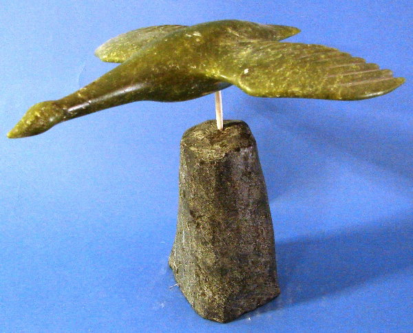 Hand Carved Inuit Flying Goose