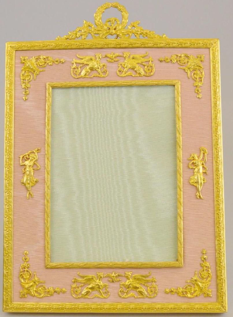 French Ormolu Moire Neoclassical Frame (1 of 6)