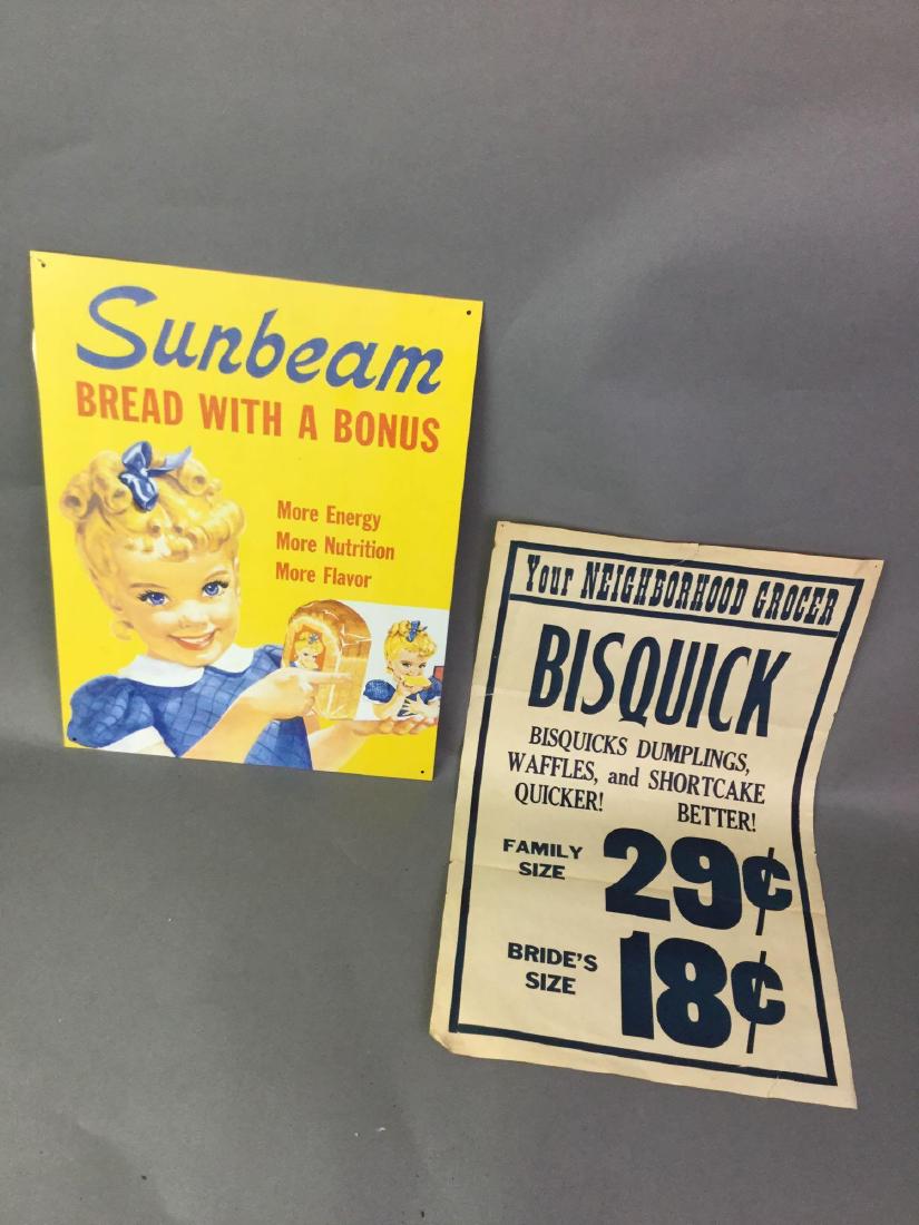 Sunbeam repro and Bisquick Advertising Signs (1 of 2)