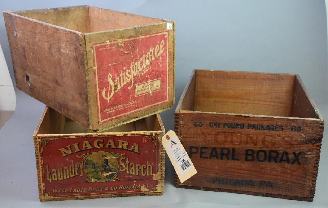 Three Wood Advertising Crates (1 of 3)