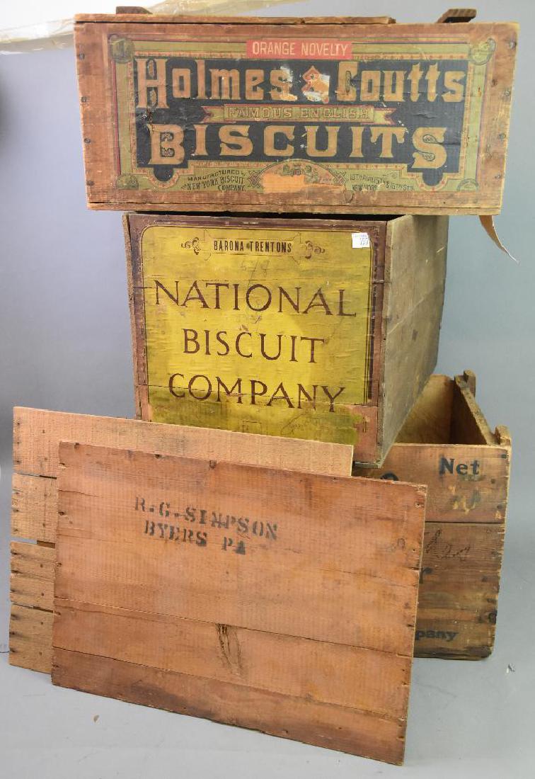 Three Wood Advertising Crates (1 of 5)